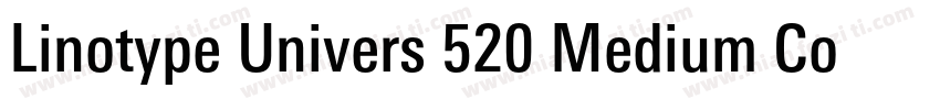 Linotype Univers 520 Medium Condens字体转换